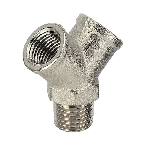 Metalwork - 2124004 A24 1/2 F/M/F Y Fitting - pneumaticsystems