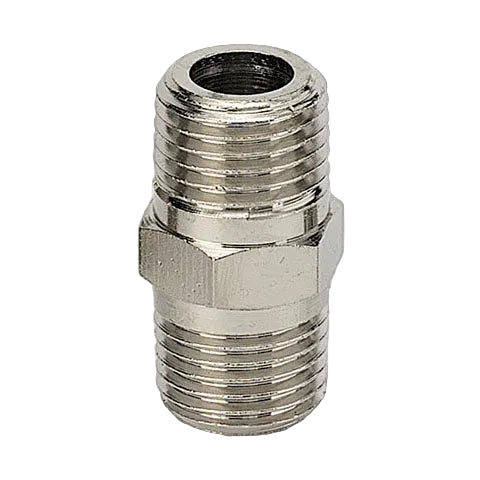 Metalwork - 2102007 A2 3/8 x 3/8 Taper Nipple Fitting - pneumaticsystems