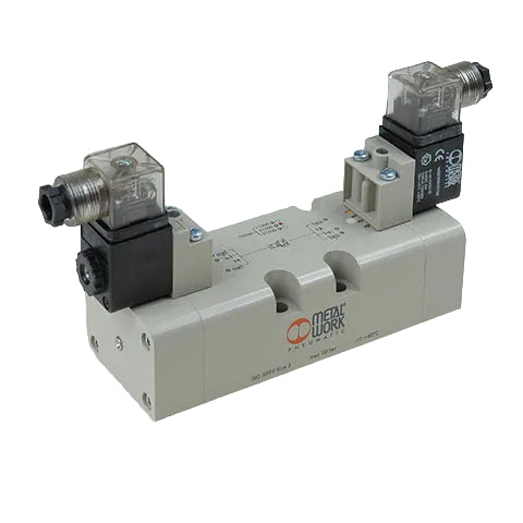 Metalwork - 7056021200 ISO 3 5/2 Double Solenoid Valve - pneumaticsystems