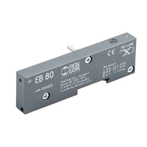 Metalwork - 02282C3 EB80 End Plate Connector for Valve Islands - pneumaticsystems