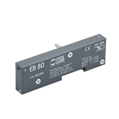Metalwork - 02282C2 EB80 Blind End Plate for Fieldbus Island - pneumaticsystems