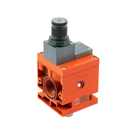 Metalwork - 1518002 New Deal 3/4" - 1" Pilot Regulator 0-4 Bar - pneumaticsystems