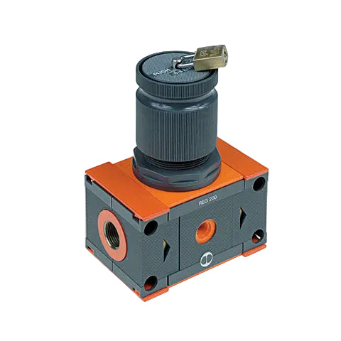 Metalwork - 3210002 Skillair 100 1/4 Regulator 0-4 Bar Lockable - pneumaticsystems