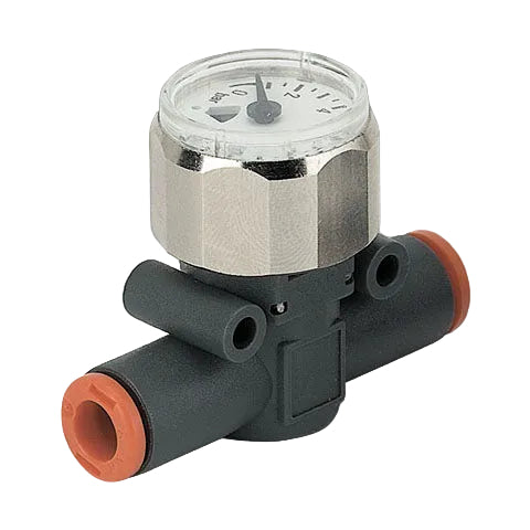 Metalwork - 9067001 Line On Line 4mm Pressure Gauge - pneumaticsystems