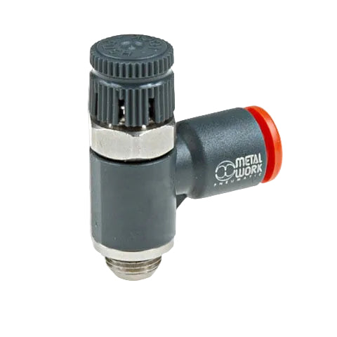 Metalwork - 9026014C MRFT/C 12mm x 1/4 Flow Regulator Fitting - pneumaticsystems