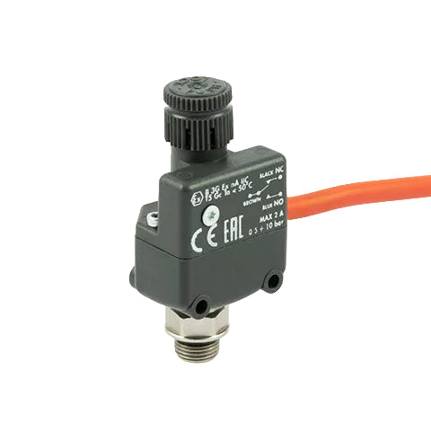 Metalwork - 9000405 G1/4 2A NO/NC Pressure Switch with 2m Cable - pneumaticsystems