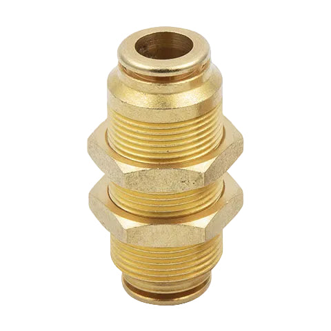 Metalwork - 2F11055 F-NSF 10mm Bulkhead Pneumatic Fitting - pneumaticsystems