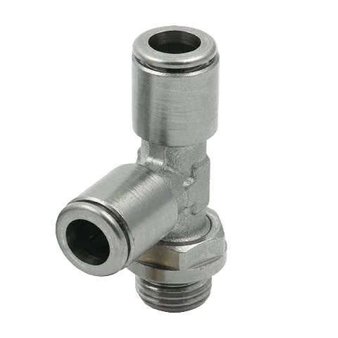 Metalwork - 2F38013 10mm x 1/4" Tee Pneumatic Fitting - pneumaticsystems