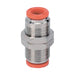 Metalwork - 2011A02 R10 3mm Bulkhead Pneumatic Fitting - pneumaticsystems