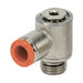 Metalwork - 2L14006 RL15 8mm x 1/8 Mini Single Banjo Pneumatic Fitting - pneumaticsystems