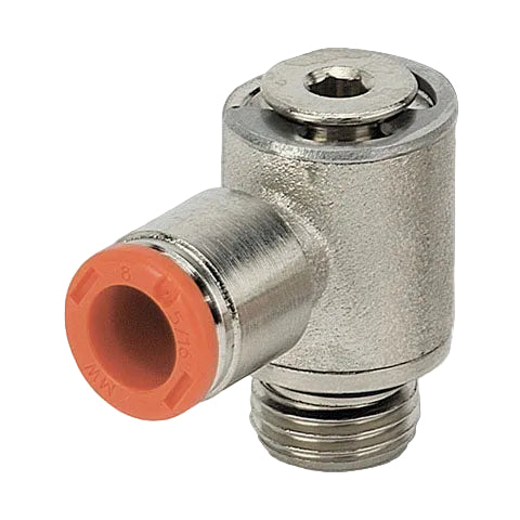 Metalwork - 2L14013 RL15 8mm x 3/8" Mini Single Banjo Fitting - pneumaticsystems