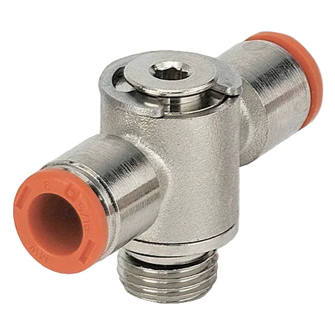 Metalwork - 2L15006 RL16 8mm x 1/8 Mini Double Banjo Pneumatic Fitting - pneumaticsystems