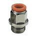 Metalwork - 2001B01 R1 3mm x M3 Male Stud Pneumatic Fitting - pneumaticsystems