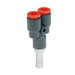 Metalwork - 2L24301 RL24 6-4mm Techno Stem Y Pneumatic Fitting - pneumaticsystems