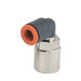 Metalwork - 2L34F16 RL34F 12mm x 3/8 Techno Female Elbow Pneumatic Fitting - pneumaticsystems