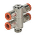 Metalwork - 2L51011 RL51 8mm x 1/4 Dual Double Banjo Fitting - pneumaticsystems