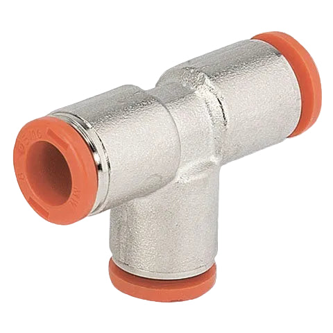 Metalwork - 2U05003 RU5 FOX 1/4" T-Piece Pneumatic Fitting - pneumaticsystems