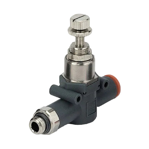 Metalwork - 9061410 Line On Line RML 8mm x 1/8 Flow Regulator Fitting - pneumaticsystems