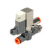 Metalwork - 9069609 Line On Line 3/2 NC Solenoid Valve 6mm x 1/4 Convected Exhaust - pneumaticsystems