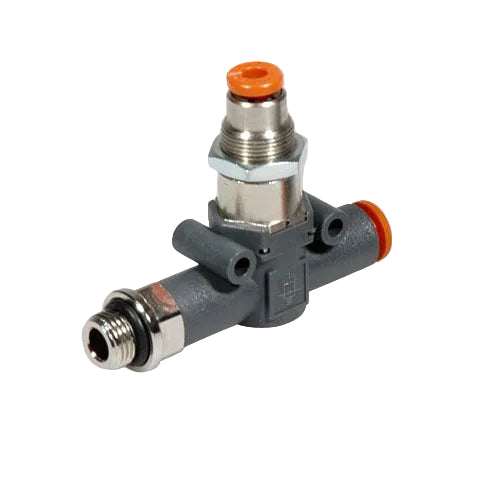 Metalwork - 9065709 Line On Line Stop Valve 1/4" x 6mm Pneumatic Fitting - pneumaticsystems