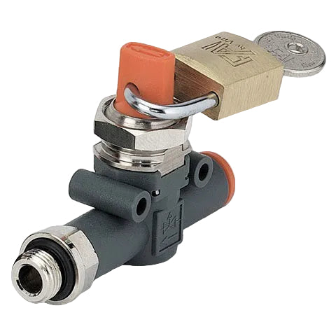 Metalwork - 9066511 Line On Line V3V Lock Shut Off Valve 1/4 - 8mm - pneumaticsystems