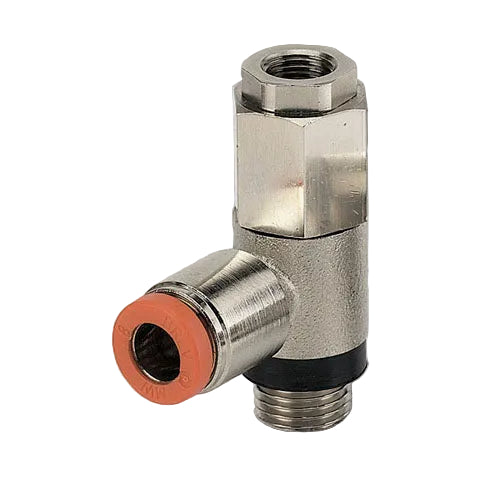 Metalwork - W6001021108 Unidirectional Stop Valve 8mm x 3/8" Pneumatic Fitting - pneumaticsystems