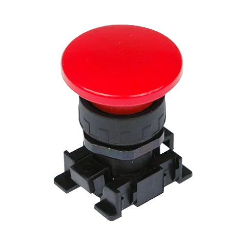 Metalwork - W0351000013 Mushroom Button Mono Red - pneumaticsystems