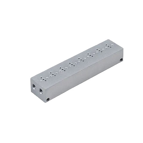 Metalwork - W0400100108 PLT-10 / PIV.P 8-Position Base Pneumatic Manifold - pneumaticsystems