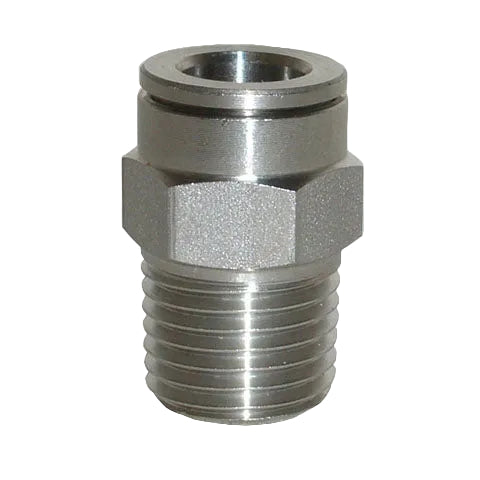 Metalwork - 2L01C08X XR1/C Ø6 - 1/4 Aisi 316L Stainless Steel Fitting - pneumaticsystems