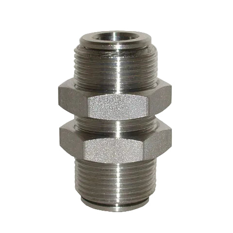 Metalwork - 2L11003X XR10 Bulkhead 6mm Stainless Steel Fitting Pack of 10 - pneumaticsystems