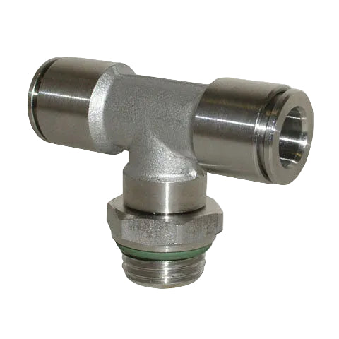Metalwork - 2L32008X XR32 6mm x 1/8 Stainless Steel Tee Pneumatic Fitting - pneumaticsystems