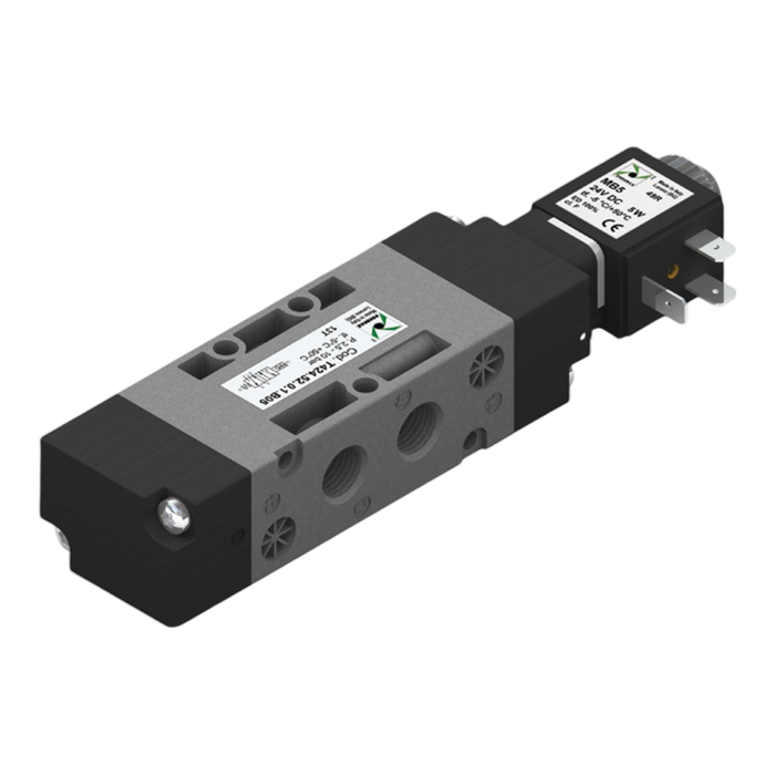 Pneumax 424.52.0.1.S17 G1/4 5/2 Sol Spring c/w S-17 24v 50Hz - pneumaticsystems