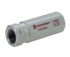 T55A4800, T55 Series, non-return valve, in-line, 1/2 NPT ports