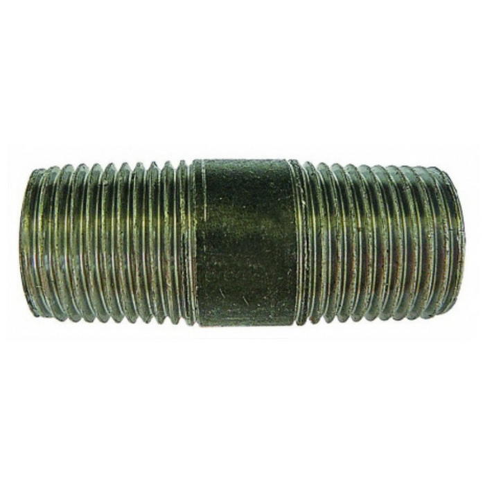 FT Pro - MIB-14X40N 1/4" BSPT X 40MM Barrel Nipple Black - pneumaticsystems