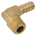 FT Pro - EHT-14-6 1/4" BSPT Male Elbow Hose Tails, Brass - pneumaticsystems
