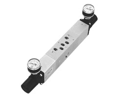 V70427-K54, Double pressure regulator plate, ports 2 + 4 regulated