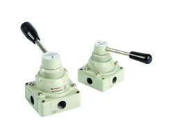 VHLA400-04G, VHLA 4/3 Manual rotary lever valve, G1/2