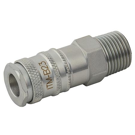 FT Pro - B2306M BE-23 ISO Coupling 3/8" BSPT Male - pneumaticsystems