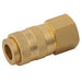 FT Pro - B25B04F BE-25B-Brass Euro Couplings 1/4" BSPP Female - pneumaticsystems