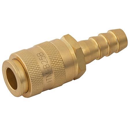 FT Pro - B25B05H BE-25B-Brass Euro Coupling 5/16" (8MM) Hose Tail - pneumaticsystems