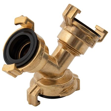 FT Pro - GK-3Y Brass Water Coupling Triple Outlet - pneumaticsystems