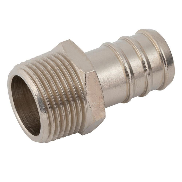 FT Pro - MC3/8-10 10MM ID X 3/8" BSPT Male Hose Tail Brass N/P - pneumaticsystems