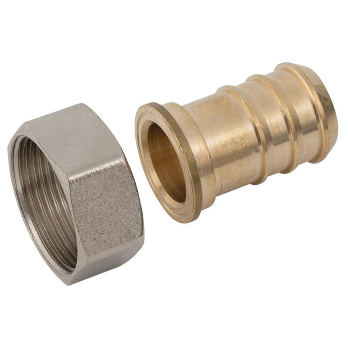 FT Pro - FP1/2-13BX 13MM ID X 1/2" BSPP Female H/T F/FC Brass Nickel Plated - pneumaticsystems
