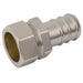 FT Pro - MB15-13BX 13MM ID X 15MM OD Metric Compression Hose Tail Brass Nickel Plated - pneumaticsystems