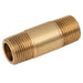 FT Pro - TT14 1/4" BSPT Male Brass Barrel Nipple - pneumaticsystems