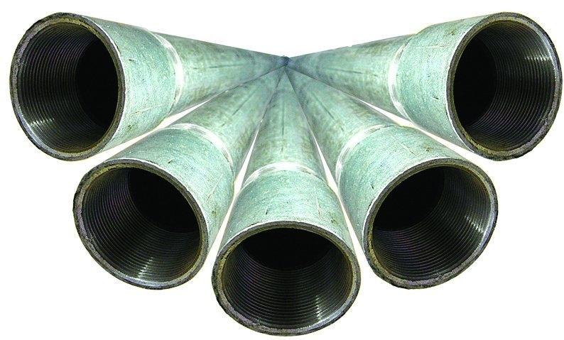 FT Pro - NC-TUBE4 4'' Galvanised Tube 3.25M + Socket - pneumaticsystems