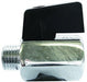 FT Pro - MBVM12S 1/2" Male/Female Brass Chrome Finish Mini Ball Valve - pneumaticsystems