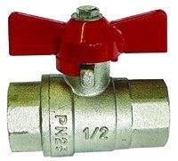FT Pro - 2024-1915 1/4" BSPF Brass Ball Valve Red T Handle - pneumaticsystems