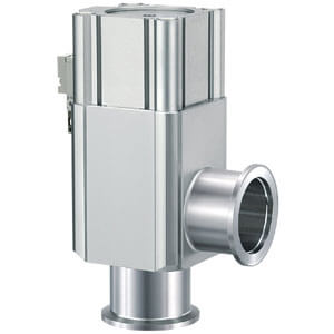 XLAV-16F-2-5G-Q, XL#2, XLAV-2, Aluminium High Vacuum Angle Valve, Normally Closed/Bellows Seal with Solenoid Valve