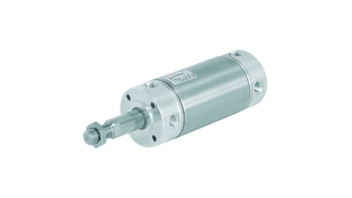 Norgren RT/57250/M/25, Roundline double acting cylinder, 50mm diameter, 25mm stroke - pneumaticsystems